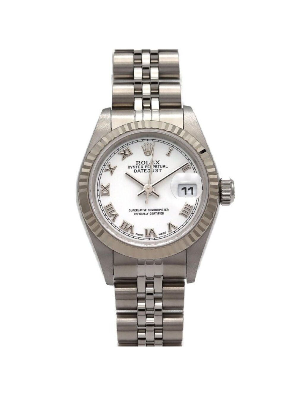 Rolex Datejust Stainless Steel White Gold Automatic